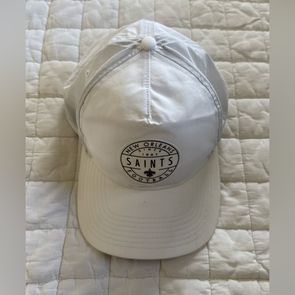 New Orleans saints white light weight cap back adjustable hat cap 47 Brand